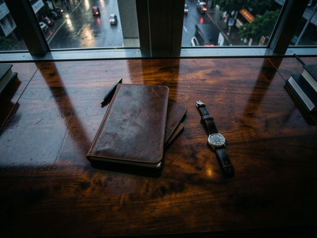 Editorial desk setup